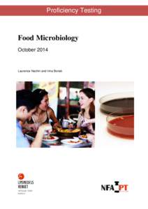 Proficiency Testing  Food Microbiology OctoberLaurence Nachin and Irina Boriak