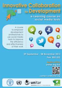 Innovative Collaboration for Development e-Learning course on social media tools  A course