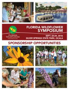 FLORIDA WILDFLOWER  SYMPOSIUM SEPT, 2016 SILVER SPRINGS STATE PARK, OCALA