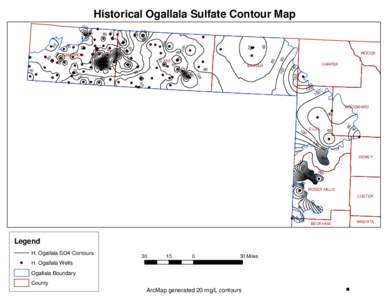 Historical Ogallala Sulfate Contour Map[removed]