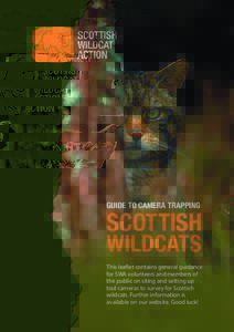 GUIDE TO CAMERA TRAPPING  SCOTTISH WILDCATS  This leaflet contains general guidance
