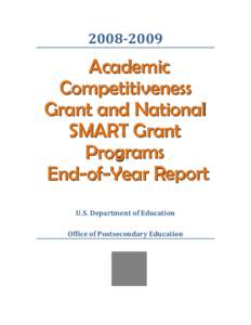 Academic Competitiveness and National SMART Grants End-of-Year Report[removed]PDF)