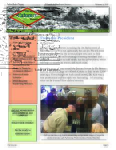 Indian Peaks Chapter  Table of Contents   From the President