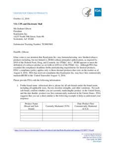 IHCTOA Unauthorized Marketing Letter.Kandypens