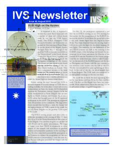 IVS Newsletter Issue 42, August 2015 VLBI High on the Azores – Dirk Behrend, NVI, Inc.