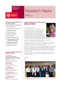 faculty of Veterinary Science Research News ISSUE 09