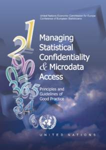 Joint  ECE-WHO Managing statistical confidentiality and microdata access