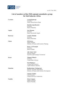 Members List - FSB RCG for SSAfrica 11Nov14