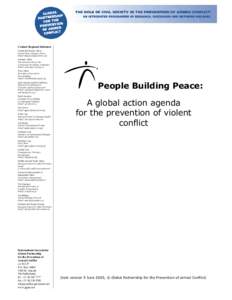 Contact Regional Initiators Central and Eastern Africa Nairobi Peace Initiative-Africa Email:  Southern Africa The African Centre for the