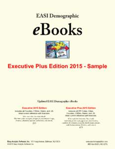 Executive Plus EditionSample  Executive 2015 Edition © 2015 Easy Analytic Software Inc.