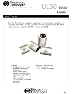    UL30 SERIES Unlytic    Unlytic ® Series