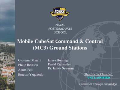 Mobile CubeSat Command & Control (MC3) Ground Stations Giovanni Minelli