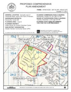 Staff Report for Plan Amendments ST09-III-DS1 (Land Unit A), S07-III-UP2 (Rocks Parcel), and S09-III-UP2 (Elden Street Parcel) -- Fairfax County, Va.