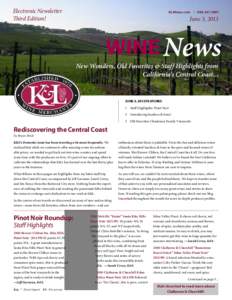 Electronic Newsletter Third Edition! KLWines.com | [removed]June 3, 2013