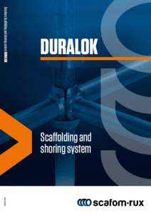 Brochure Scaffolding and shoring system DURALOK  DURALOK Scaffolding and shoring system