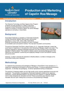 [removed]Production and Marketing of Capelin Roe