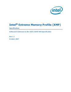 Intel® Extreme Memory Profile (XMP) Specification