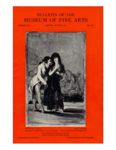 BULLETIN OF THE  MUSEUM OF FINE ARTS VOLUME LIII  BOSTON, AUTUMN, 1955