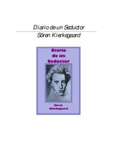 Diario de un Seductor Sören Kierkegaard Librodot  Diario de un Seductor