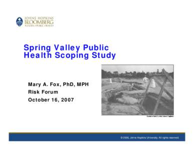 Microsoft PowerPoint - Fox Spring Valley 10-16