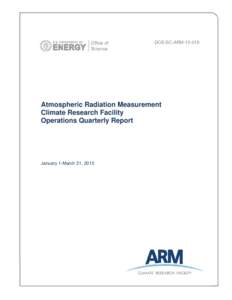 DOE/SC-ARMAtmospheric Radiation Measurement Climate Research Facility Operations Quarterly Report
