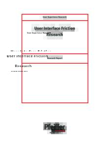 User Interface Friction Research