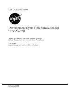 NASA/CR[removed]Development Cycle Time Simulation for