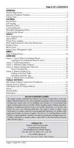 table of contents GENERAL General Regulations.............................................................................................2 Important Telephone Numbers.....................................................