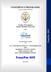 CONFERENCE PROGRAMME version 2.4, updated: and  have the honour to invite