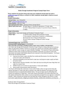 Microsoft Word - SWSD Tulare Lake Project WSIP Concept Paper