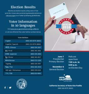 Elections / Politics / Voting / Government / Postal voting / Voter registration / Provisional ballot / Ballot / Sample ballot / Absentee ballot / Early voting