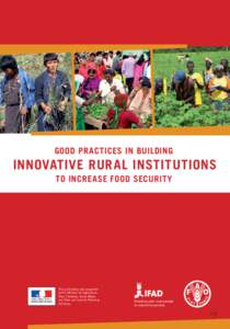 GOOD PRACTICES IN BUILDING  INNOVATIVE RURAL INSTITUTIONS TO INCREASE FOOD SECURITY  This publication was supported