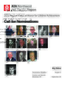 2015 Region Medal of Honor for Lifetime Achievement  Call for Nominations Jon Schluening, FAIA 2014