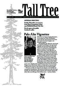 Volume 30, Number 3 December 2006 www.pahistory.org  Tall Tree