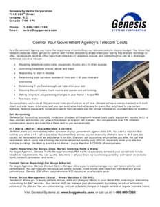 Genesis Systems Corporation