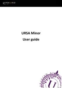 Microsoft Word - URSA Minor_userguide
