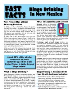 Fast Facts Binge Drinking in New Mexico