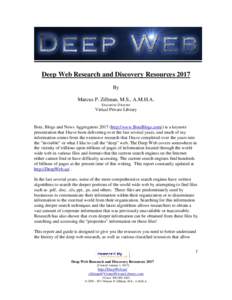 Deep Web Research and Discovery Resources 2017