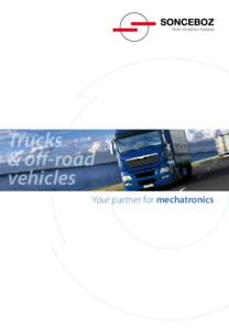 from mind to motion  Trucks & off-road vehicles Your partner for mechatronics