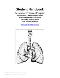 Microsoft Word - Student Handbook Body - Respiratory Therapy Program