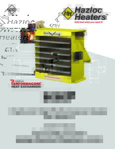 HHP Hydronic High Performance Heater CRN: 0H6987.2C Industrial Grade Heat-Exchanger Unit Heaters