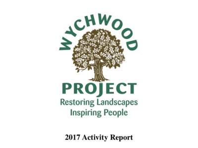 2017 Activity Report  Woodstock water meadows • Logs for Labour days  • Pollarding of willows