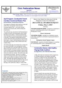 Civic Federation News  Official Publication of the Montgomery County Civic Federation