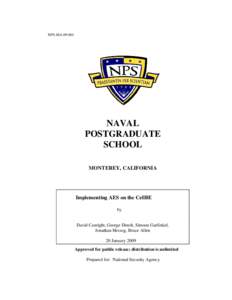 NPS-MA[removed]NAVAL POSTGRADUATE SCHOOL MONTEREY, CALIFORNIA