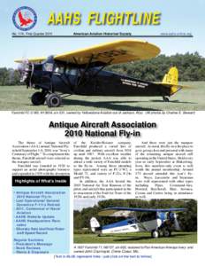 AAHS FLIGHTLINE No. 174, First Quarter 2011 American Aviation Historical Society  www.aahs-online.org