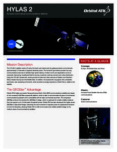 HYLAS 2  Ka-band Commercial Communications Satellite GEO Communications