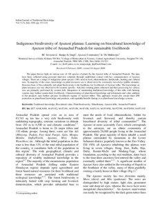 Indian Journal of Traditional Knowledge Vol. 9 (3), July 2010, pp[removed]
