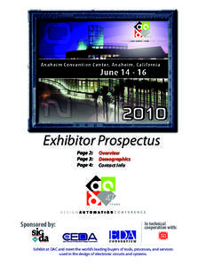 Exhibitor Prospectus Overview Page 2: Demographics Page 3: 		 Page 4: Contact Info