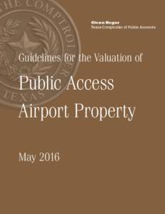 Guidelines for the Valuation of Public Access Airport Property