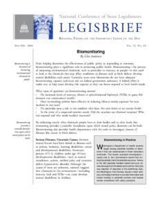 National Conference of State Legislatures  LEGISBRIEF BRIEFING PAPERS  ON THE